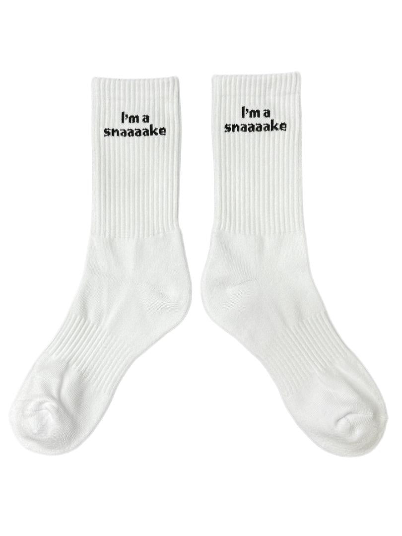 I'm a snake quotes socks white and black