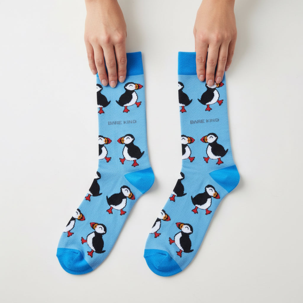 Save the Puffins Bamboo Socks