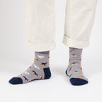 Save the Purple Dog Bamboo Socks