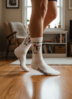 Walking around the house in socks