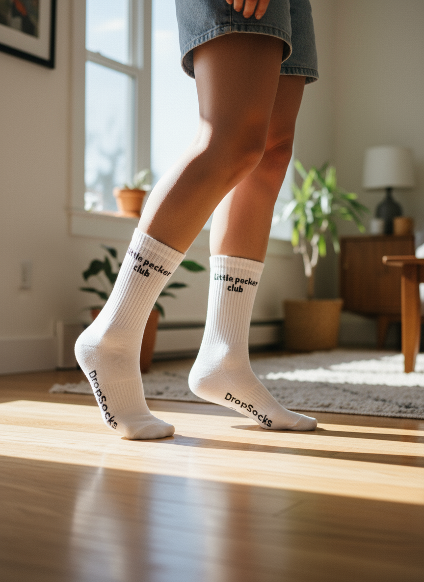 Walking in statement socks